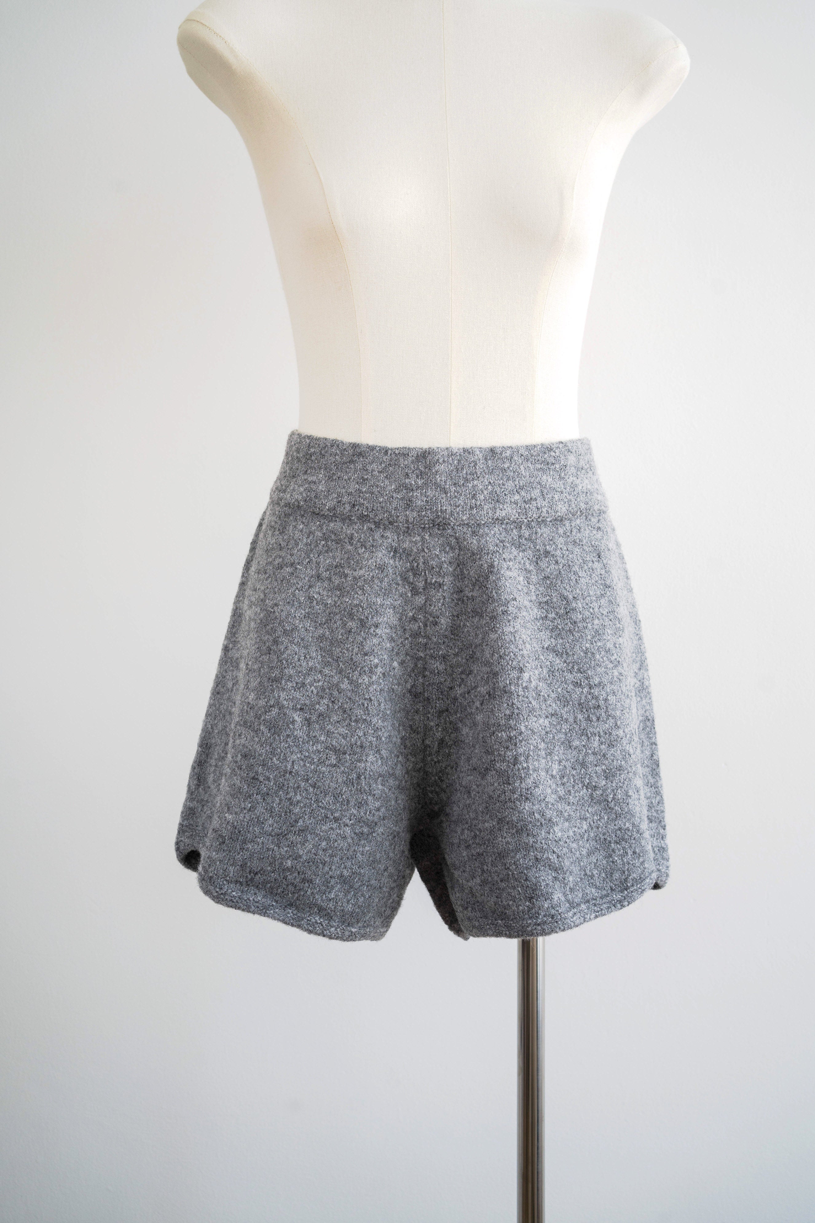 Terrie Knit Shorts - Grey