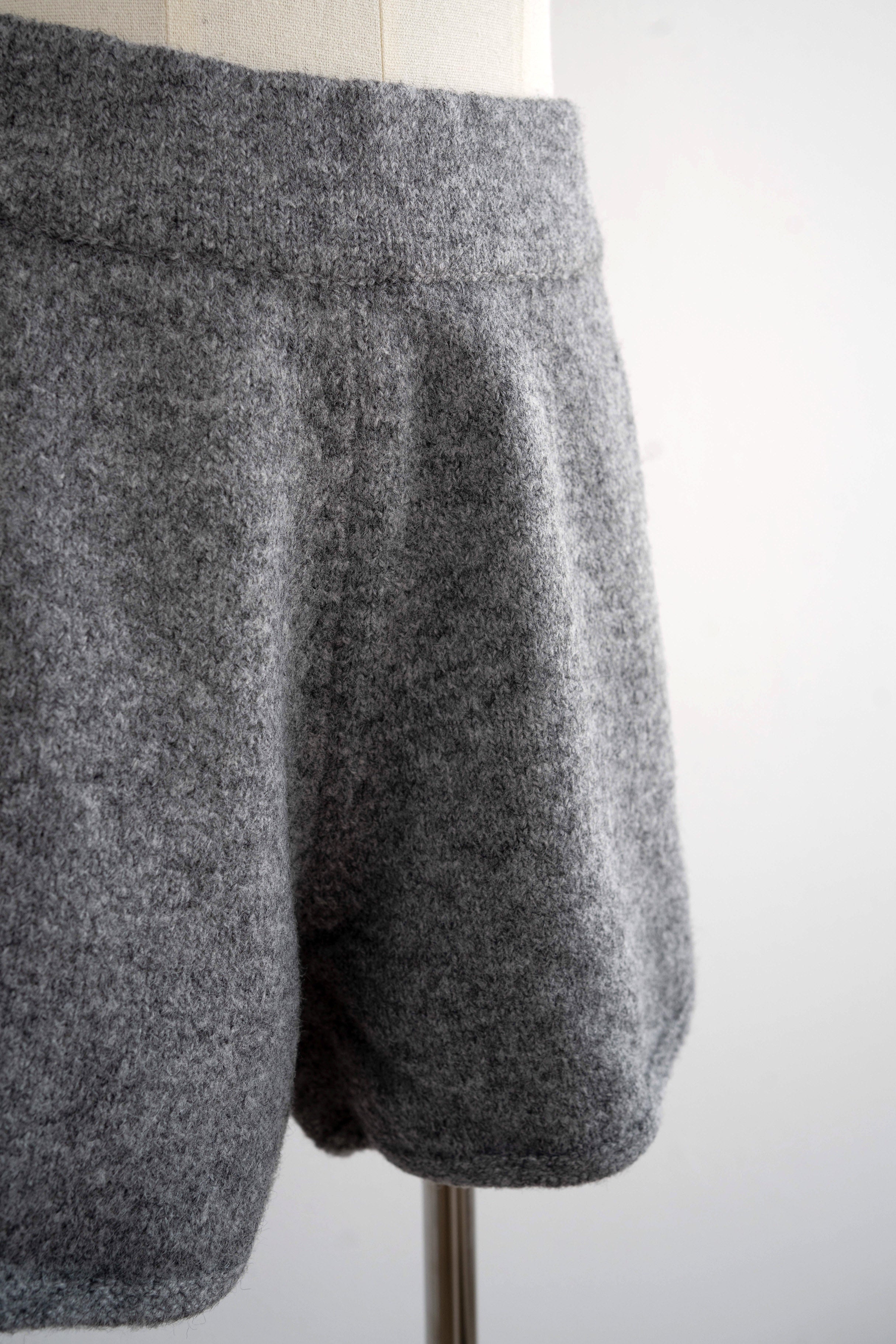 Terrie Knit Shorts - Grey