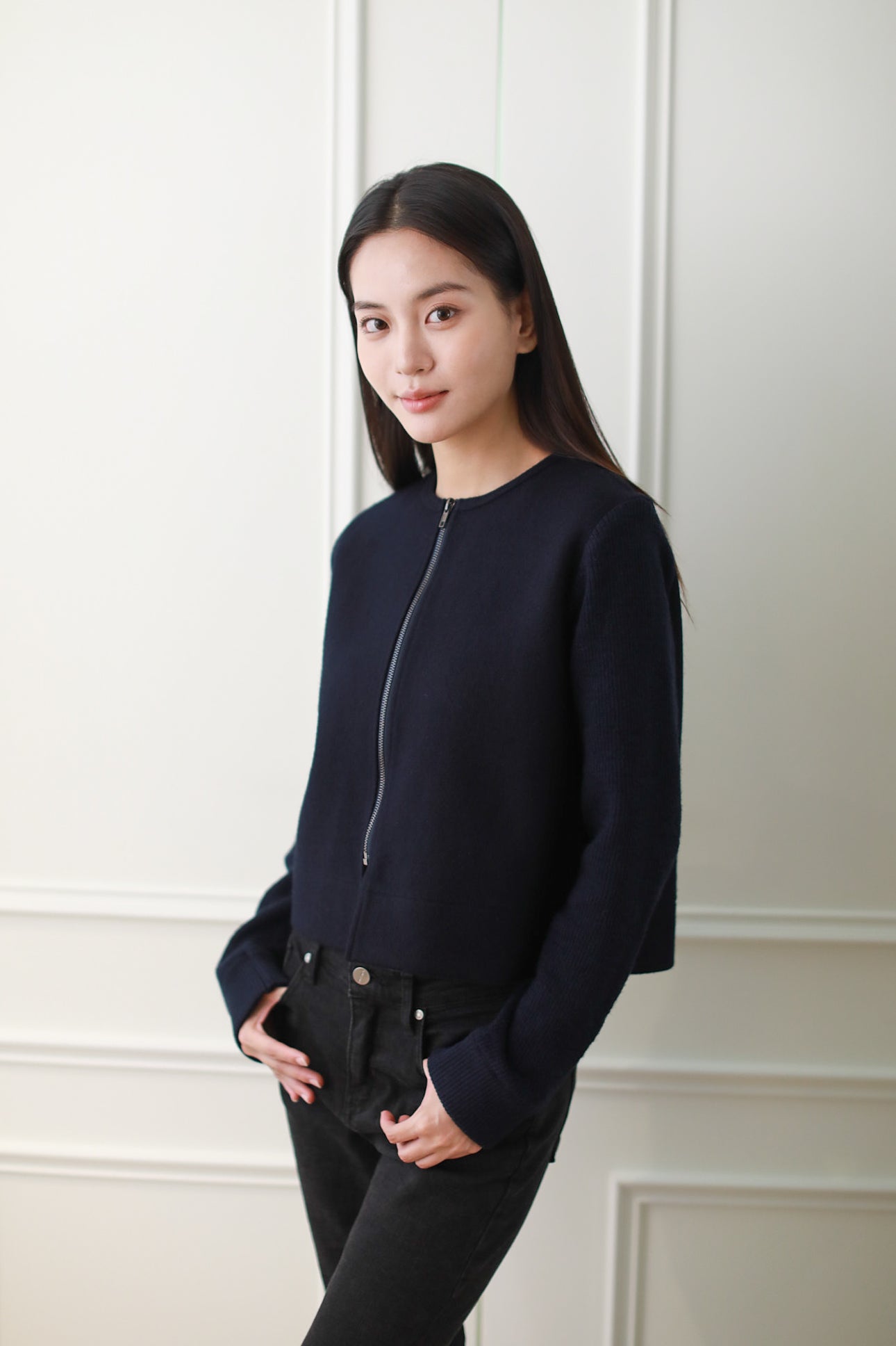 Therese Jacket - Navy Blue