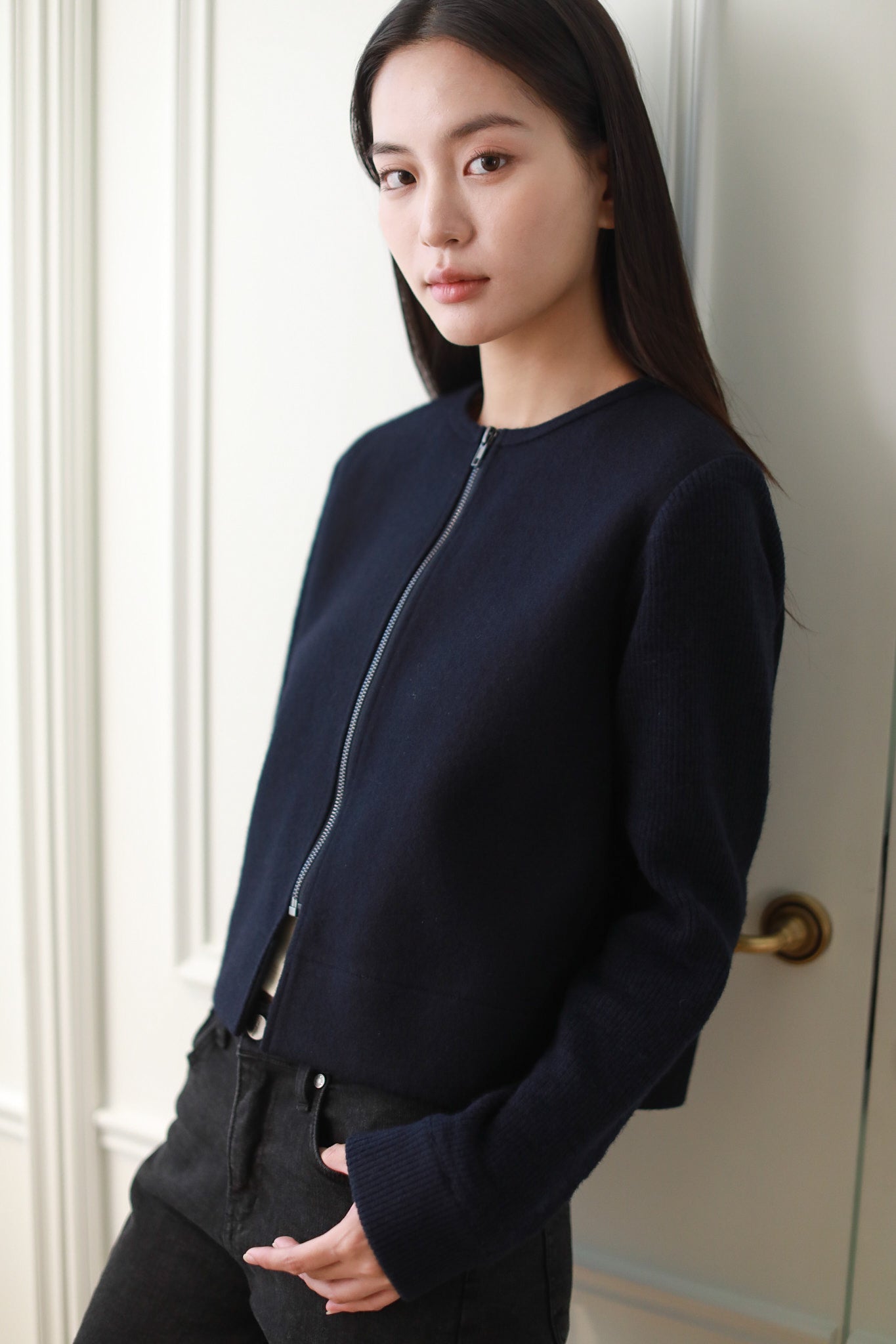 Therese Jacket - Navy Blue