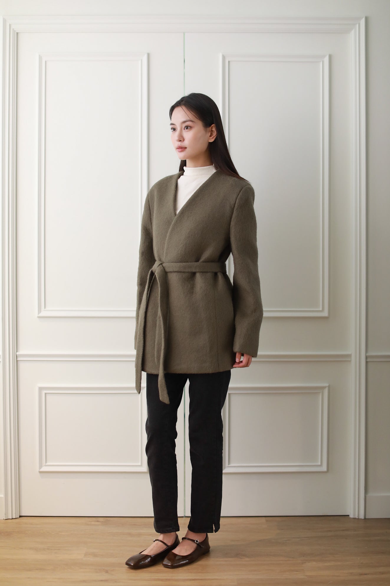 Anais Wool Jacket - Khaki