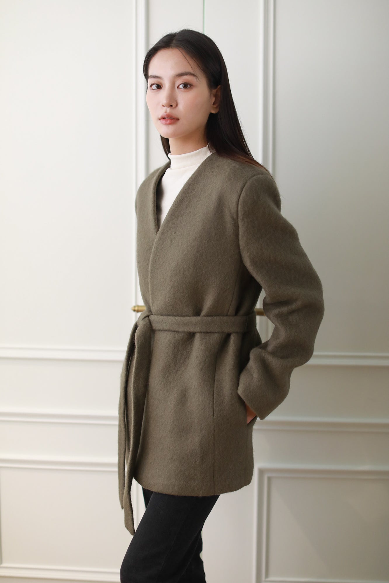 Anais Wool Jacket - Khaki