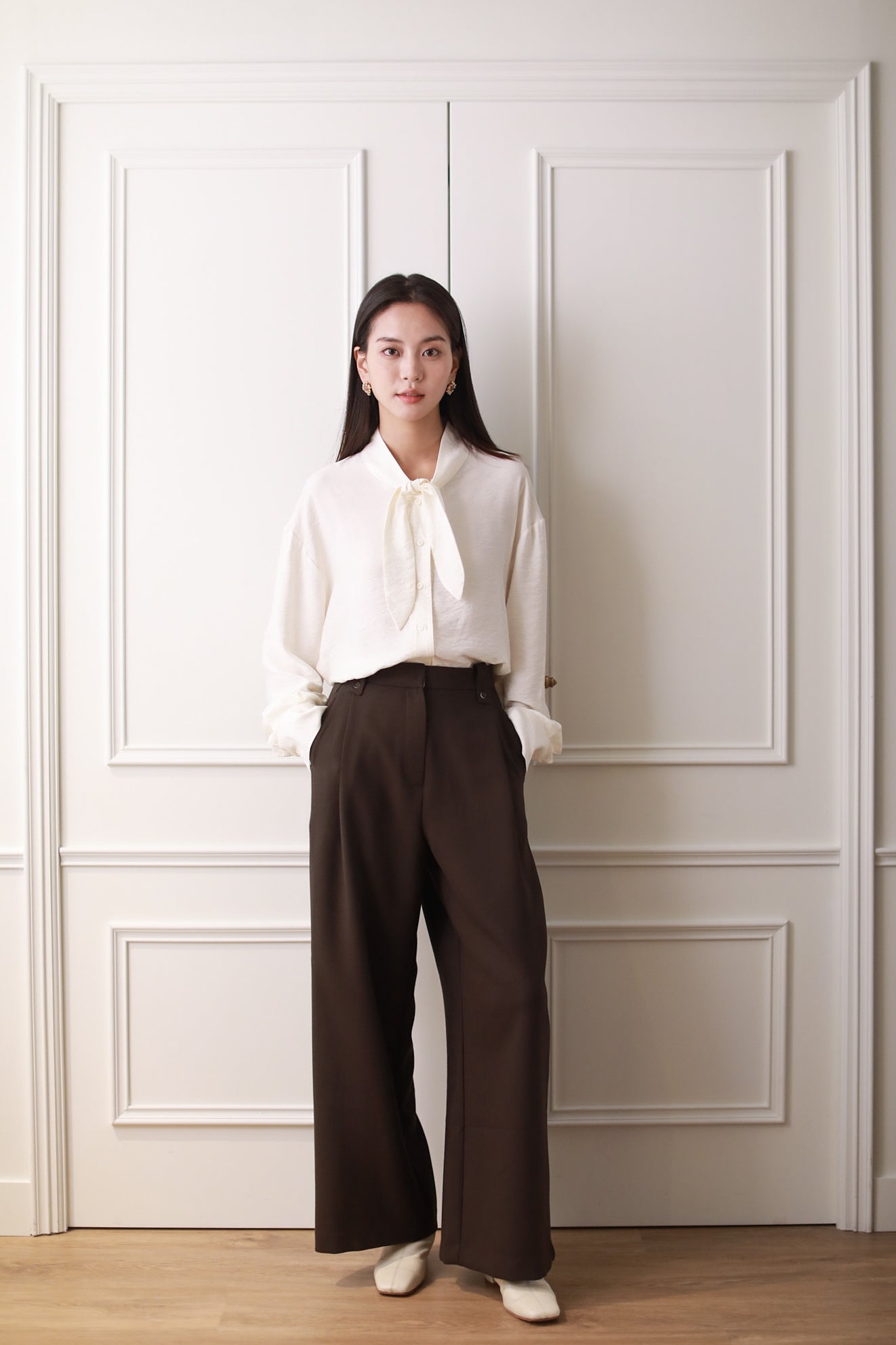 Edith Tailored Pants - Espresso