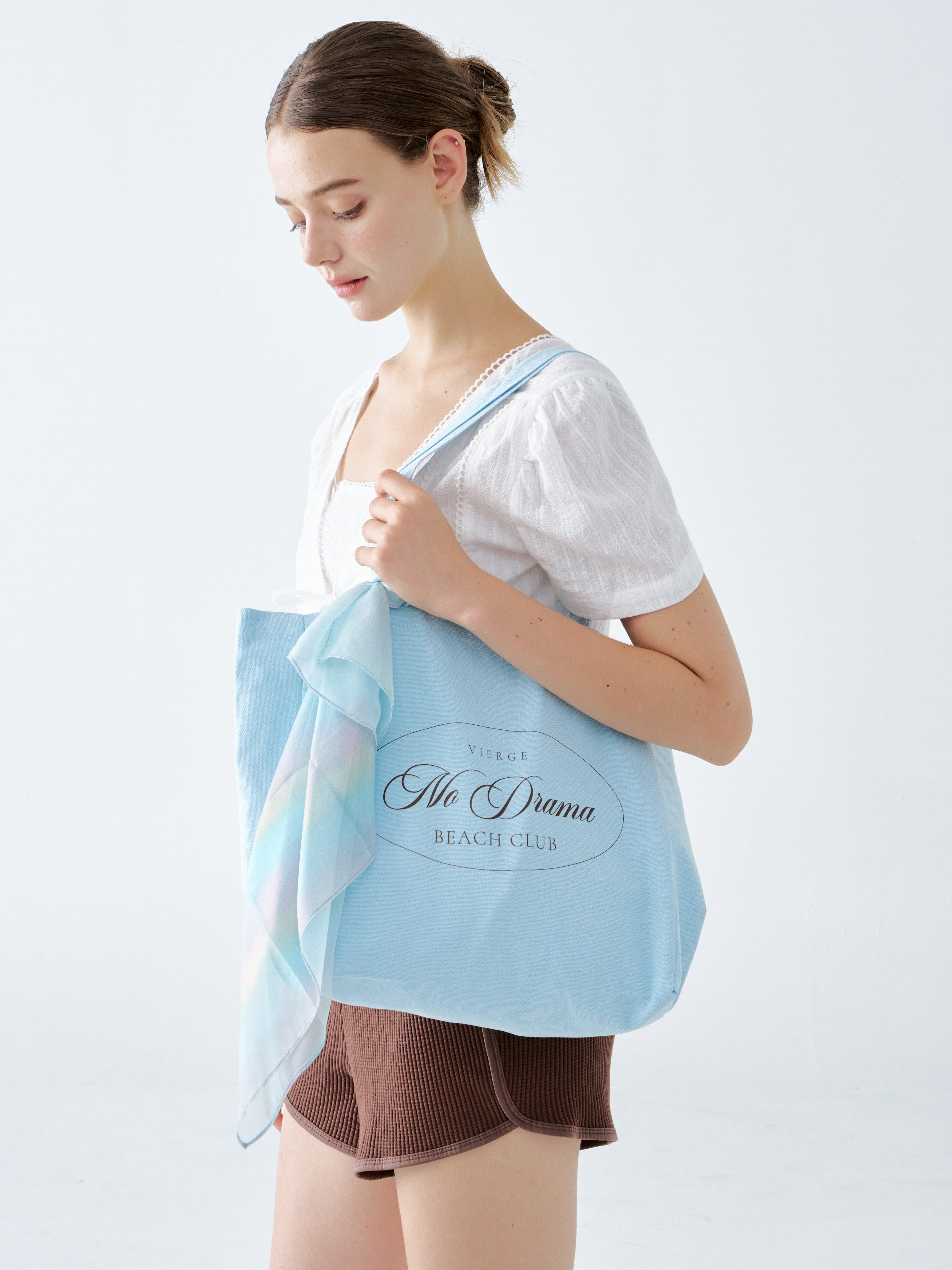 No Drama Tote Bag - Sky Blue
