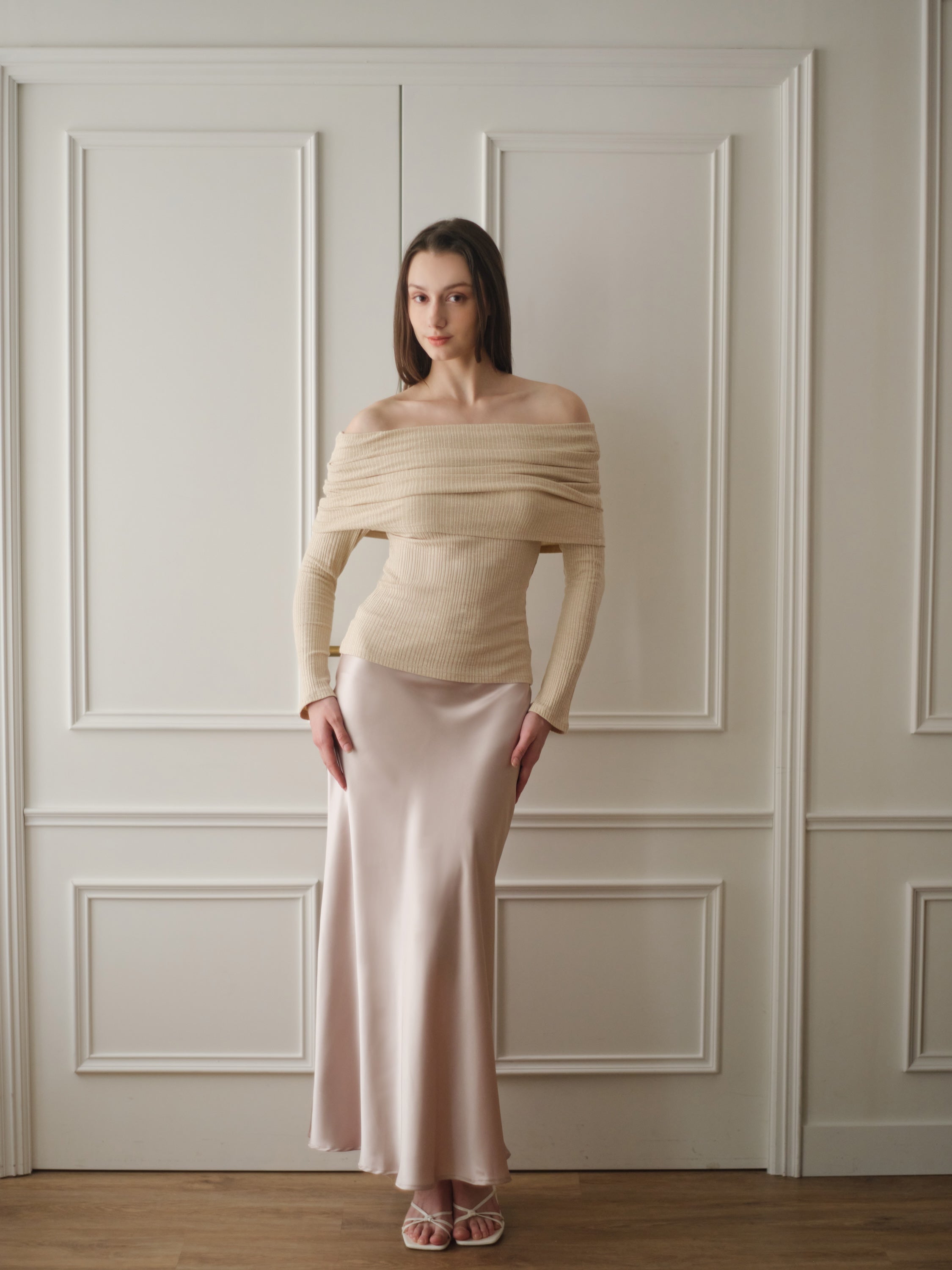 Violette Skirt - Champagne Gold