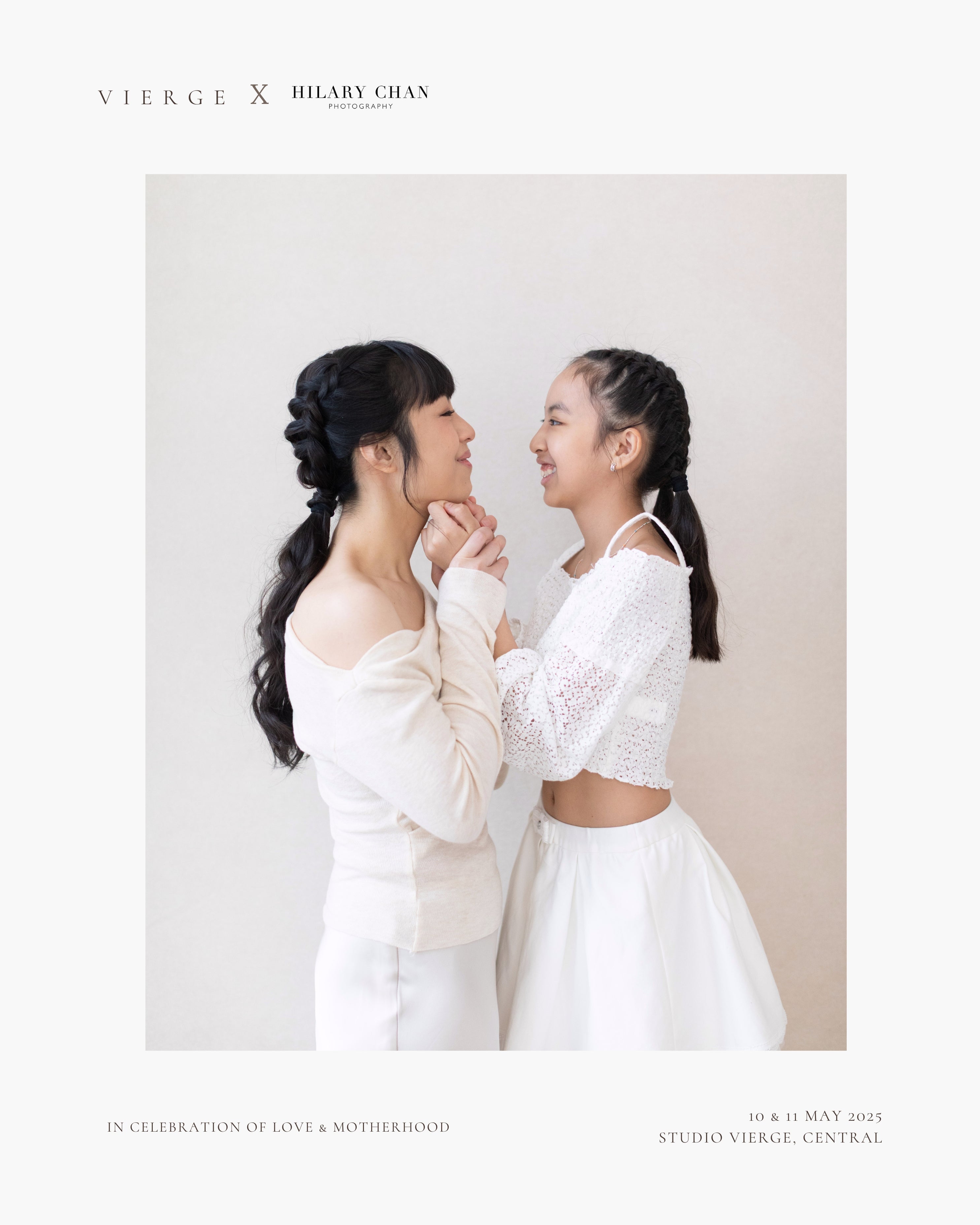 VIERGE X Hilary Chan Photography Mothers' Day Photoshoot