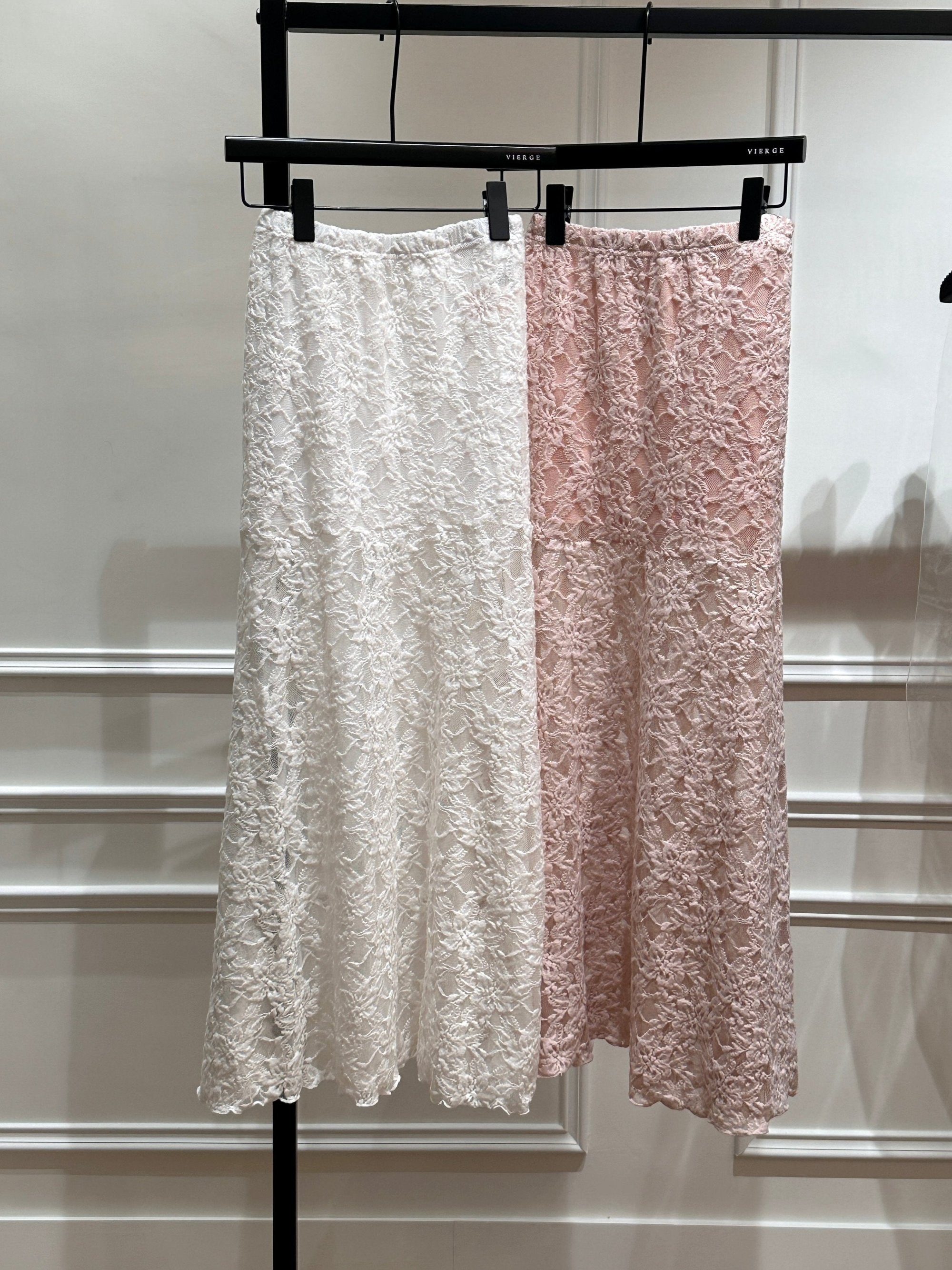 Jeanne Lace Skirt - Pink