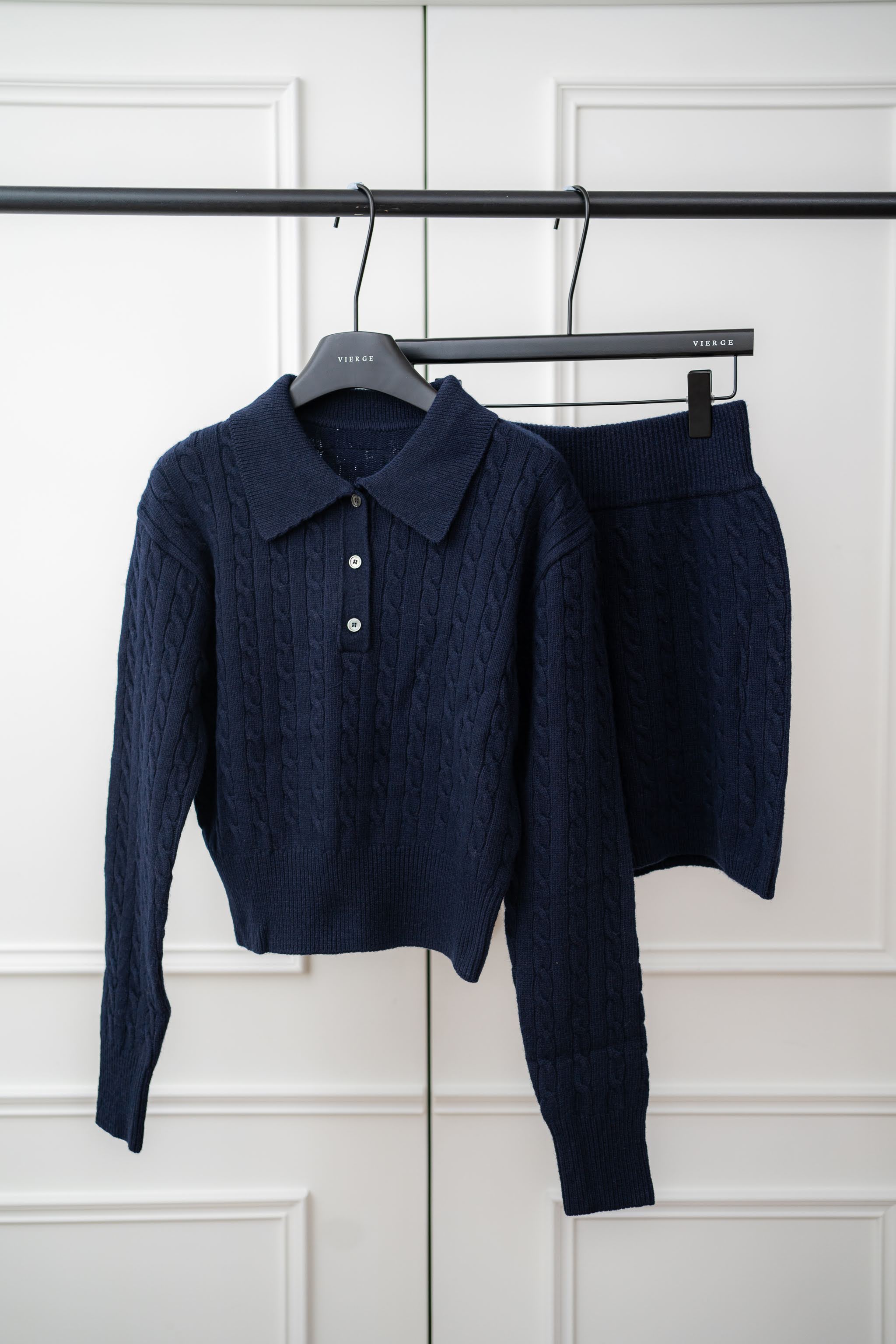 Sherona Knit Shorts - Navy Blue