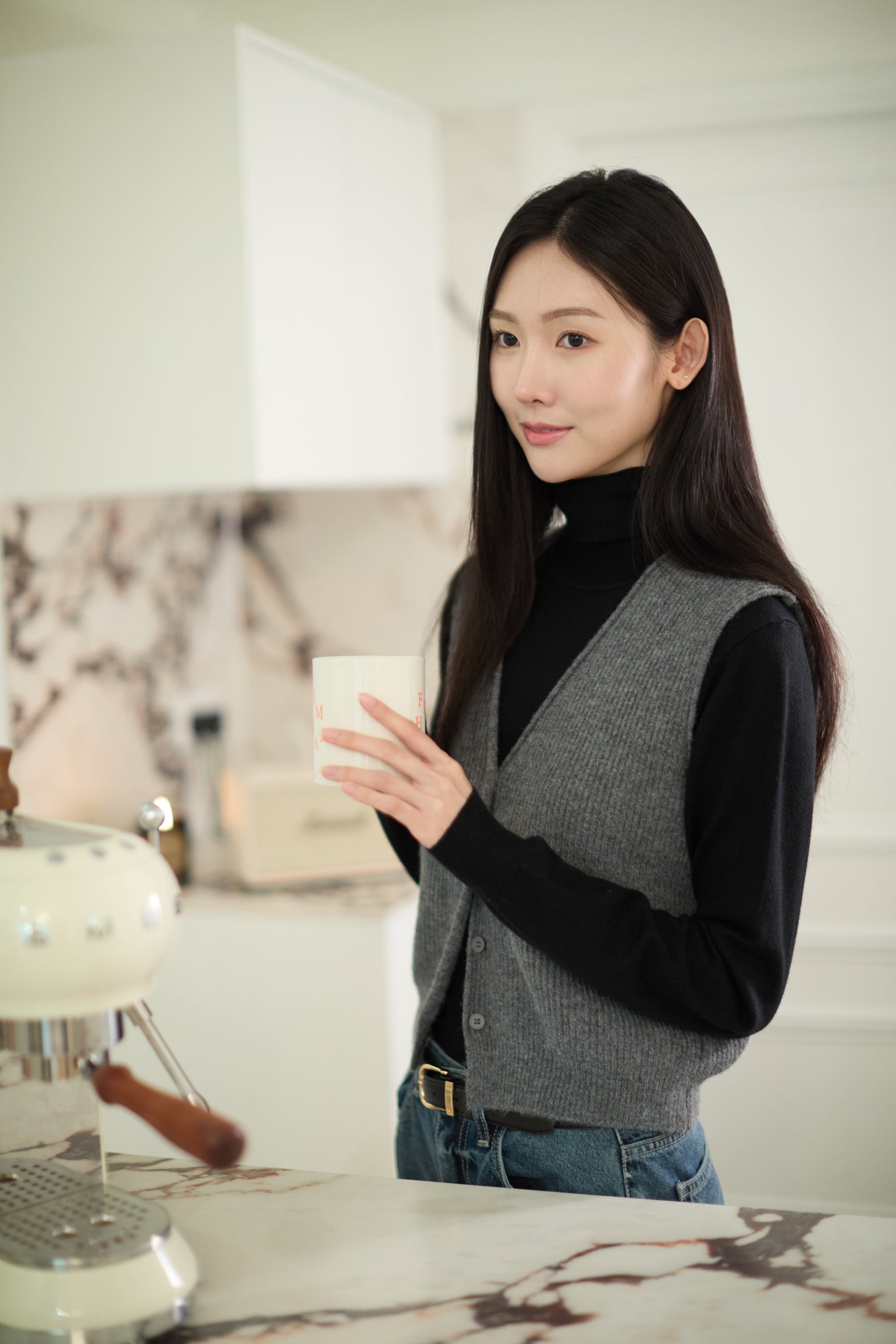 Dorothee Knit Vest - Gray