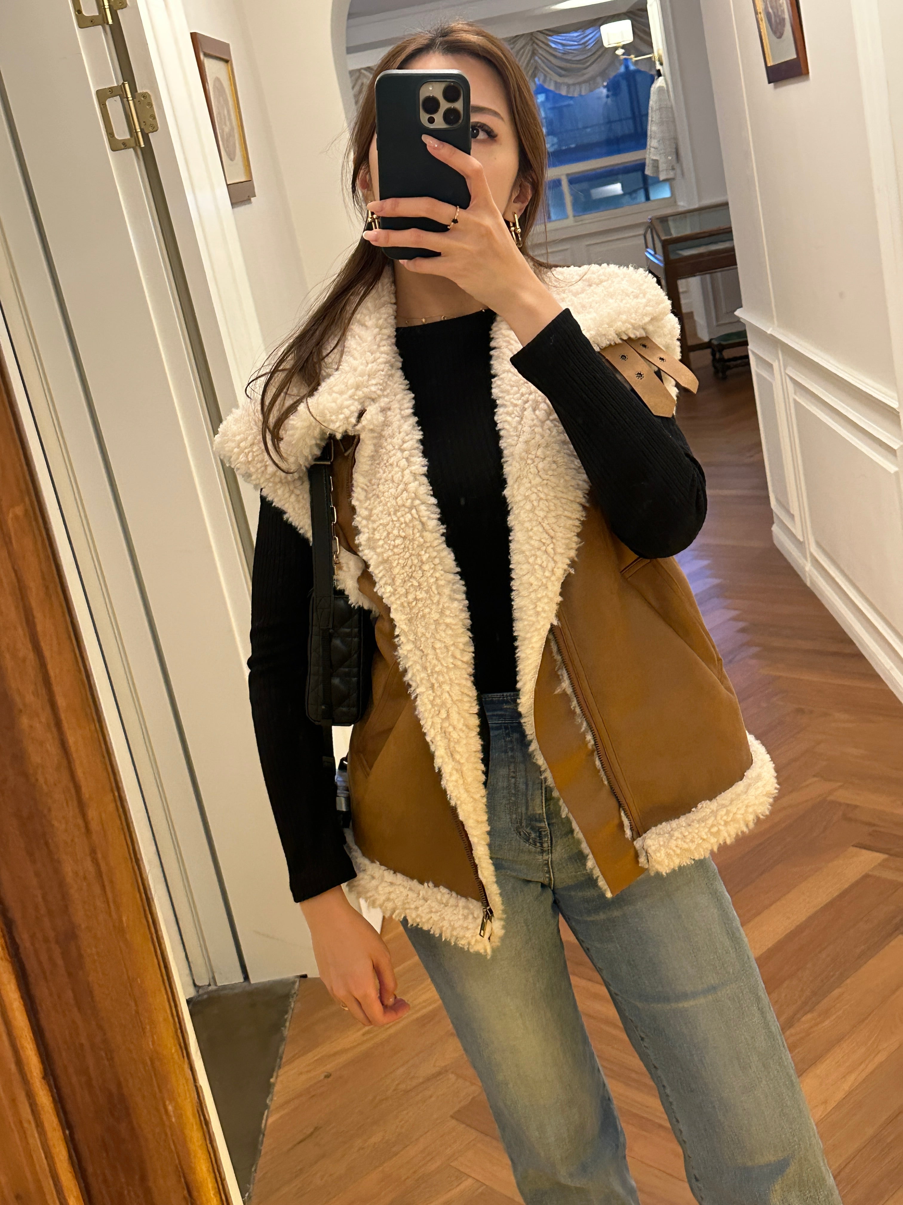 Jess Shearling Gilet