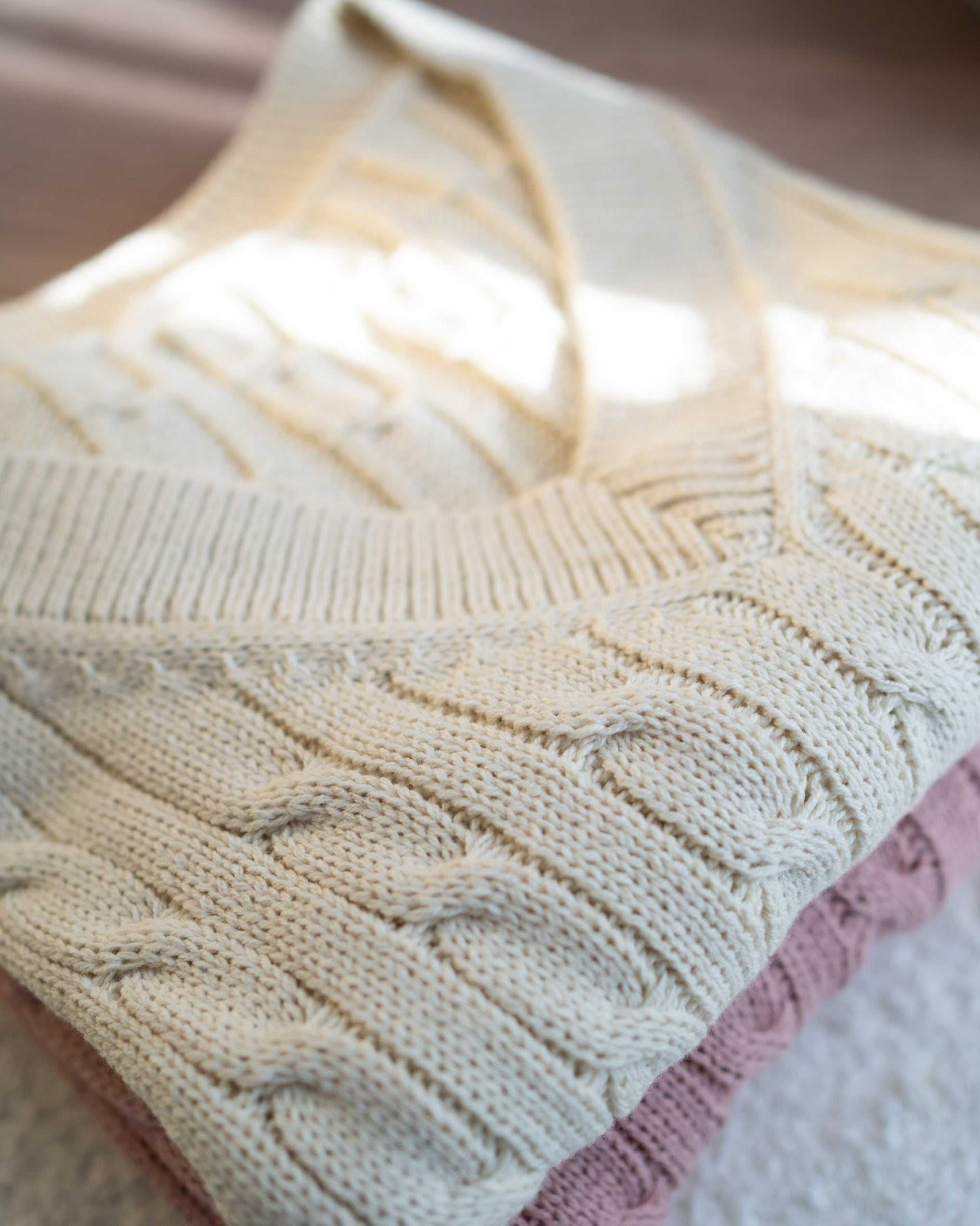 Jen Knit Vest - Pink