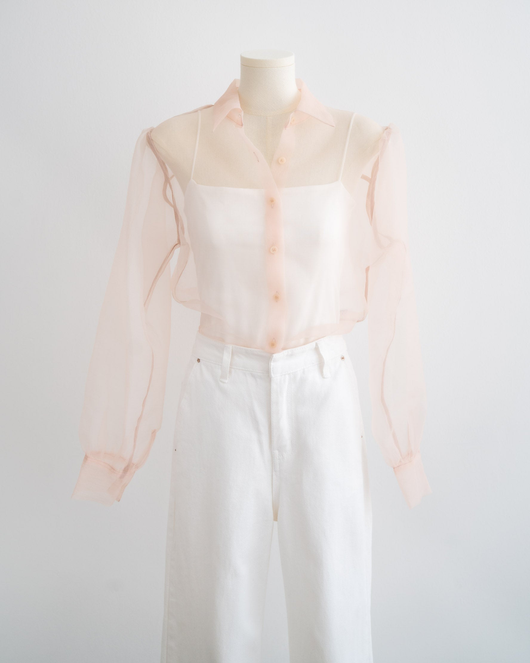 Christy Organza Blouse - Dusty Rose